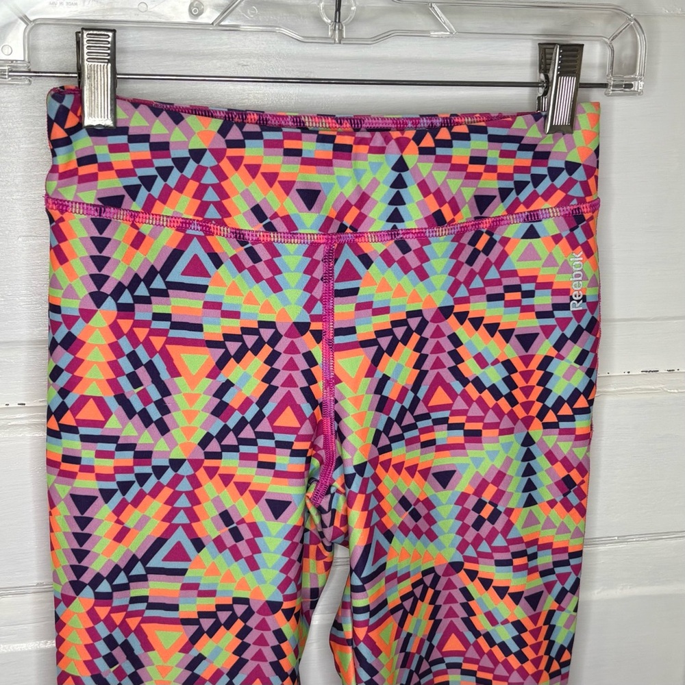 Reebok Multicolor Geometric Girls’ Leggings